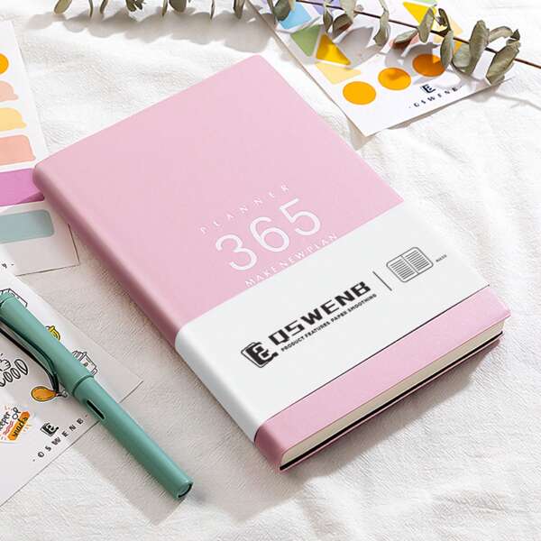 365Day Planner Notebook For Daily Schedule, Work, Exercise, CheckIn And Note Taking for Sale