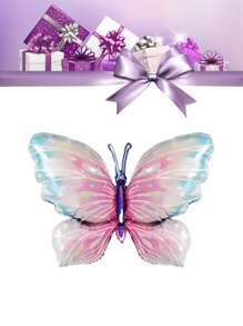 148件蝴蝶氣球套裝,包含淡色馬卡龍粉紫色乳膠氣球,漸變粉色蝴蝶派對裝飾,氣球花環套裝,適用於生日派對 - 彩色 - 查看 4