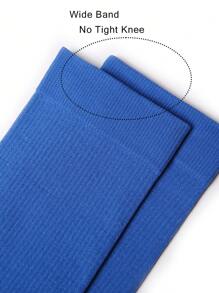 6 Pairs Compression Socks Moisture-Wicking Long Socks For Women Outdoor Sports - Blue - View 6