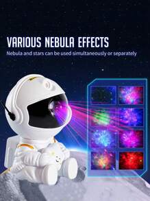 Astronaut Galaxy Star Projector Starry Night Light, Astronaut Light Projector With Nebula,Timer And Remote Control, Bedroom And Ceiling Projector, Best Gifts Astronaut Galaxy Projector Night Light  Lights For Bedroom - White - View 3
