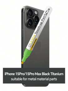 Touch Up Paint Compatible With IPhone(15Pro/15Pro Max Black Titanium), IPhone Touch Up Paint Pen, Two-In-One Scratch Remover For Minor Scratches, Special-Purpose Repair Paint Pen Universal Color Optional Compatible With IPhone (1 Pack) - Black - View 10