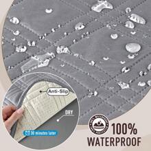 1/2/3 Seat Waterproof Sofa Covers With Non Slip Backing, Outdoor Cushion Covers Couch Covers With Side Pocket Washable Chair Covers Garden Furniture Protector For Cats Couch, Dog Bed - 淺灰色 - 查看 5