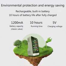 室內空氣質量監測器,5合1專業準確檢測儀器,測試有害氣體如二氧化碳,總揮發性有機化合物,甲醛,同時測量溼度和溫度,適用於家庭,辦公室,學校,汽車,帳篷,露營 - 白色 - 查看 7