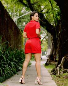 Women Two-Piece Outfits - Red - View 4