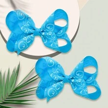 2入組3.9英寸時尚兒童發帶,夾子式設計適用於節日 - 彩色 - 查看 6