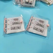 100 Envelope Money Saving Challenge, Cash Budgeting Challenge Binder, Budget Binder With Cash Envelope, Cash Saving Notebook - Pink - View 3