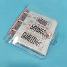 100 Envelope Money Saving Challenge, Cash Budgeting Challenge Binder, Budget Binder With Cash Envelope, Cash Saving Notebook - Pink - View 4