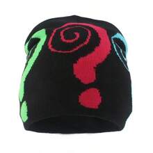 Fashion Street Hip-Hop Knitted Hat For Women Men Sport Cap Jacquard Harajuku Hip Hop Caps - Black - View 2