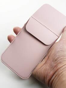 多用途 Pu 皮革筆袋,耐用防漏設計 通用筆套 大容量便攜式儲物袋 非常適合原子筆和原子筆 適合學生、專業人士和藝術家的時尚實用配件（不包括筆） - 粉色 - 查看 6