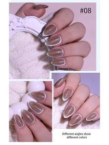 annies 1pc Crystal Cat Magnetic Gel Polish Semi Permanent Soak Off Uv Led Semi Permanent Sparkling Nail Varnish 10ml New Upgrade Excluding Magnets - Purple - View 4