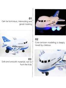 Alcancía en Forma de Avión para Niños | Ahorra dinero de Forma fácil Alcancía de Avión para niños| - Azul - Ver 4