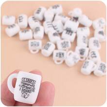 1入創意卡通杯子造型硅膠珠子,適用於兒童diy珠寶製作 - 軍綠色 - 查看 5