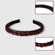 1個棕色髮型包和髮帶,適合女性日常佩戴 - 棕色 - 查看 2