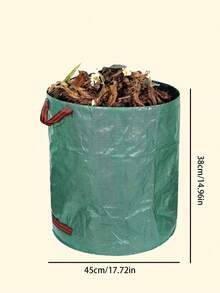 1pc Garden Leaf Bag Outdoor Tree Leaf Collection Bag And Garbage Collecting Bag - Green - View 6