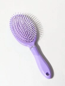 1個橢圓形防滑按摩梳 - 紫色 - 查看 3