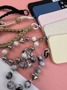 5 piezas de espaciadores transparentes para ranuras de tarjetas, clips universales para la parte posterior de la funda del teléfono, conectores de cordón para teléfono