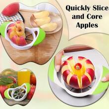 Stainless Steel Apple Slicer Corer Cutter Divider Kitchen Gadget For Fruits - Olive Green - View 3