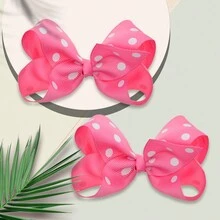 2入組3.9英寸髮箍,時尚兒童夾子髮箍,適用於節日 - 彩色 - 查看 6