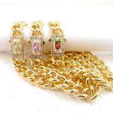 1個14k金鍍的聖母亞手鍊,virgen De Guadalupe手鍊,mama Mary手鍊,our Lady Of Guadalupe手鍊首飾 - 聖母瑪麗亞 - 查看 4