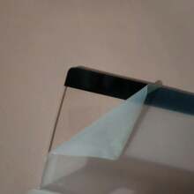 1pc Computer Multi-Functional Monitor Memo Board - Transparent Computer Storage Shelf Creative Monitor Side Panel With Phone Stand For Office Home Desk - Black and White - View 6