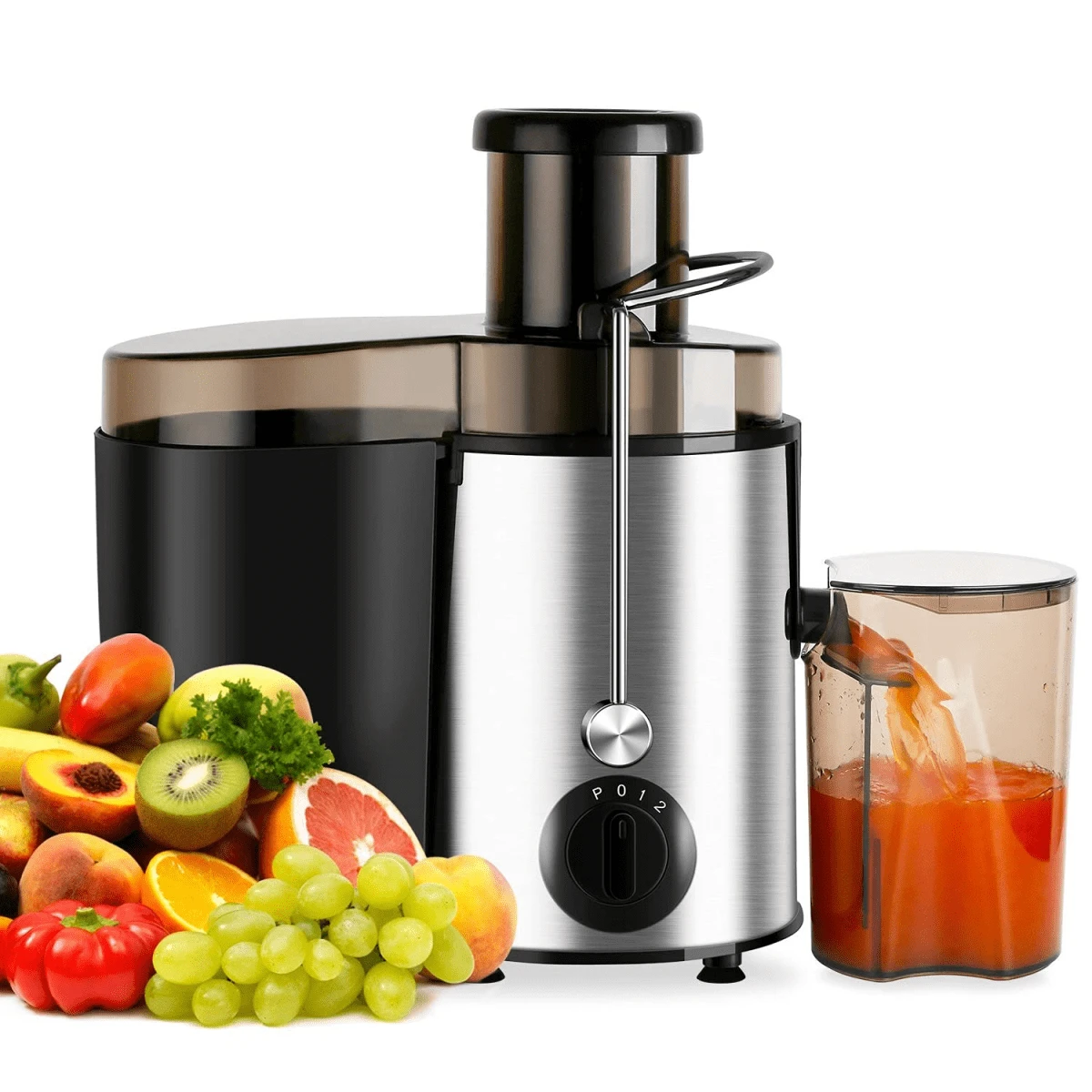 Extractor De Jugos Estractor Para Frutas Y Verduras 400w - Plateado - Ver 1