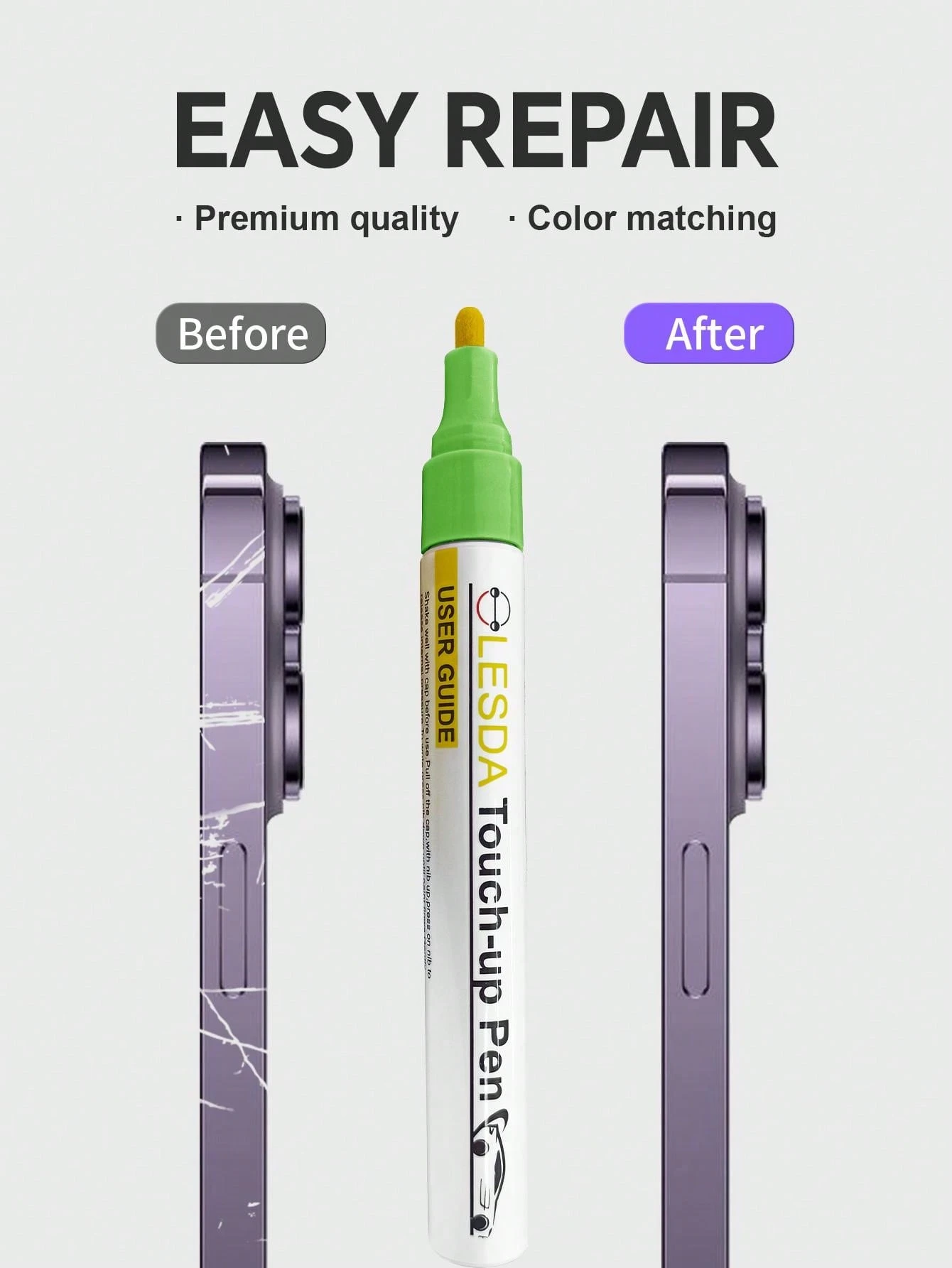Touch Up Paint Compatible With IPhone(15/15plus Green), Iphones Touch