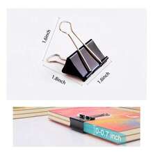 Extra Large Binder Clips (10 Pack) 2 Inch, Big Paper Clamps For Office Supplies, Black - Black - View 5