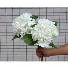 Mô phỏng Lớn Thêu Trái bóng Với Thực tế Và Dưỡng ẩm Chạm , Khách sạn Nhân tạo Lễ cưới Hoa Đồ trang trí , Lễ cưới Hoa nhân tạo - màu cam - Xem 2