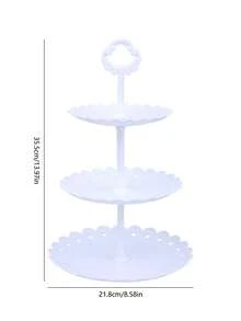 1 件塑料蛋糕架和甜点架适用于生日派对、婚礼展示台装饰蛋糕架蛋糕装饰纸杯蛋糕架蛋糕装饰蛋糕托婚礼装饰婚礼派对用品婚礼装饰婚礼配件婚礼蛋糕架 - 白色 - 查看 2