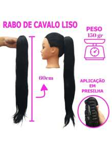 Synthetic Woven Wigs - 黑色 - 查看 5