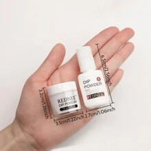 REDNEE 33pcs Dip Powder Nail Kit Starter With 24 Skin Tone Colors Dipping Powder And Base Top Coat Activator Nail Tools For French Manicure - Brown - View 10