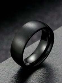 1 件/2 件魅力情侣戒指浪漫女士黑色水钻 CZ 戒指套装时尚男士不锈钢戒指结婚戒指珠宝情侣礼物