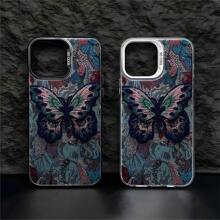 1 Stück universales, rutschfestes, stoßfestes Handytui mit schwarzem Schmetterlingsdesign, kompatibel mit iPhone 7/8/11/12/13/14/15/X/Xr/Xs/Plus/Pro/Pro Max/Se2 - schwarz[0] - Übersicht 4