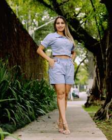Women Two-Piece Outfits - Mint Blue - View 2