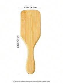 1 Pc Square-Shaped Bamboo Needle Massage Comb, Natural Wooden Bamboo Hair Brush With Handle, Friendly Paddle Hairbrush For Women Men And Kids, Paddle Detangling Brush For Thin Long Curly Hair,Health And Massage Scalp,Hair Brush,Comb,Hair Tools,Hair Products And Accessories For Barber Salon Beauty Travel Essentials,Back To School,Travel Holiday Essentials,Hair Accessories For Women