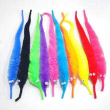 6/12/24 Uds. Juguetes Mágicos De Oruga, Divertidos Recuerdos De Fiesta, Cuerda De Gusano Peludo, Juguetes Espeluznantes, Recuerdos De Fiesta, Juguetes Mágicos Nuevos Y Extraños De Hechicero
