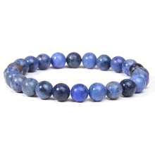 1 stuk 8 mm Prachtig Veel kleurig Steen Helende kristal Stretch Kraal Armbanden Voor mannen en vrouwen Casual Juwelen Feest