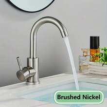 1 Pezzo Rubinetto Lavabo Da Bagno Nero In Acciaio Inossidabile Con Acqua Calda E Fredda