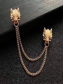 Fine Chain Pin Pin For Men's Suit Lapel Pin - Dragon Head Brooch - View 2