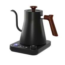 1200W Intelligent Constant Temperature Electric Kettle Hand Brewed Coffee Pot 304 Stainless Steel Gooseneck Kettle Used For Brewing Tea Coffee And Boiling Water In Homes And Offices - Black - View 9