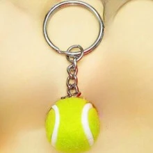 1個關鍵球拍吊飾,男性休閒關鍵圈 - 綠色 - 查看 4