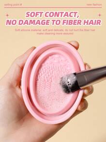 1pc Multifunctional Waterproof Zippered Toiletry Bag + 29pcs Makeup Tool Kit - Multicolor - View 7