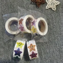 500片卷裝2.5cm/1寸多彩可愛星星貼紙,適用於禮物、手機、筆電、水杯、酒杯、行李箱、各式各樣的裝飾 - 彩色 - 查看 4