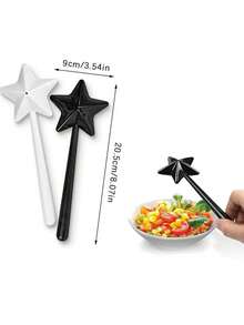 2pcs Star Shaped Pepper Mill Creative Kitchen Spice Grinder, Pepper Container - Multicolor - View 2
