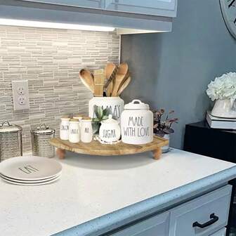 1 Pieza De Estante De Esquina De Madera Estilo Antiguo, Utilizado Como Estante De Exhibición En La Cocina, Cafetería, Decoración De La Casa De Campo, Baño, Restaurante Para Mostrar O Almacenar Objetos Pequeños