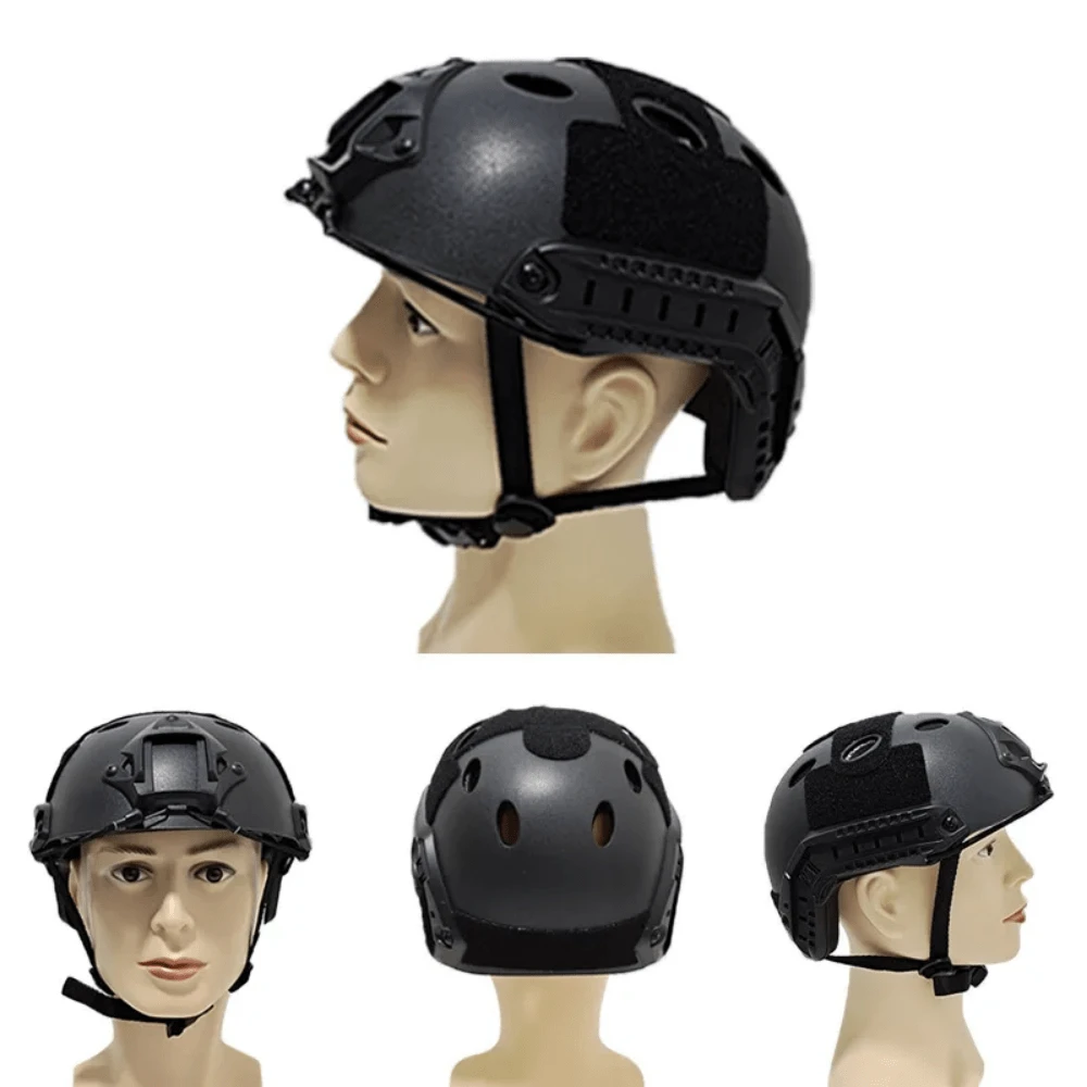 1 PC  Protective Paintball War Game Tactical Helmet  Air Soft Tactical FAST Helmet  Helmet Fast Helmet - Khaki - View 1