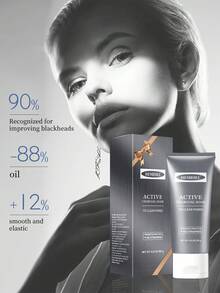 HEMEIEL 60克温和去角质面膜，深层清洁提亮肤色，低致敏性，适用于面部和身体，适合所有肤质和性别 - 灰色 - 查看 6