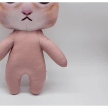 El Gato貓（貓貓膜）毛絨填充玩具,愉快的el Gato貓娃娃填充玩具枕頭,用於家居裝飾,生日禮物 - 駝色 - 查看 2