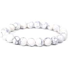 1 stuk 8 mm Prachtig Veel kleurig Steen Helende kristal Stretch Kraal Armbanden Voor mannen en vrouwen Casual Juwelen Feest