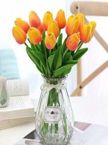 10 件人造郁金香花适用于厨房、客厅、卧室、浴室、派对、餐厅装饰复活节 - 西陽色 - 查看 4